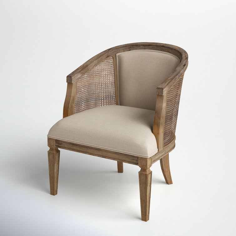 Wood & cane online accent chair